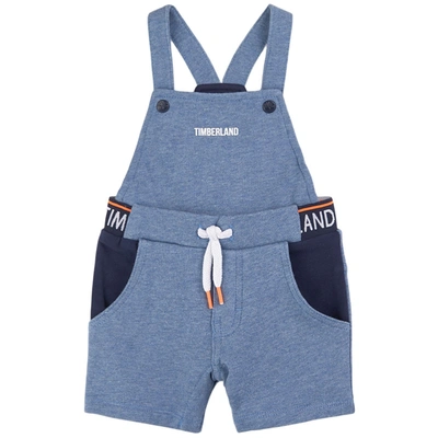 Timberland Kids' Logo Overalls Blue In Navy