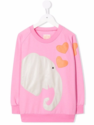 Wauw Capow By Bangbang Kids' Pippi Jersey Sweatshirt In Pink