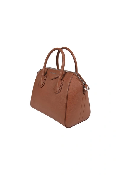 Givenchy Antigona Small Bag In Cognac