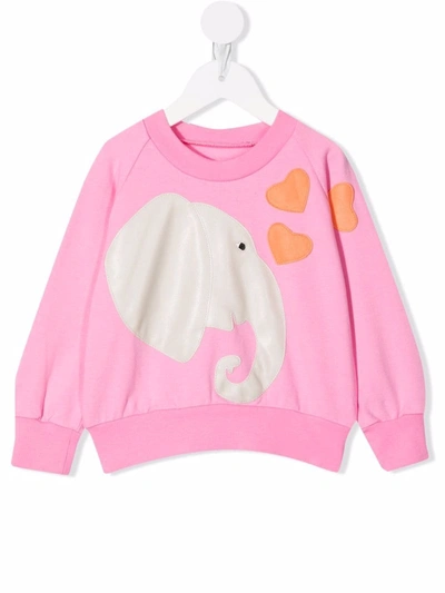 Wauw Capow By Bangbang Babies' Pippi Organic-cotton Sweatshirt In Pink