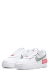 Nike Air Force 1 Shadow Sneaker In White/ Seafoam/ Rose