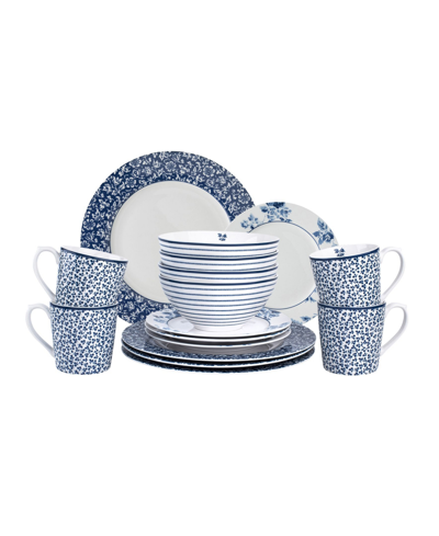 Laura Ashley Blueprint Collectables Dinner Set In Gift Box, 16 Pieces In Multi