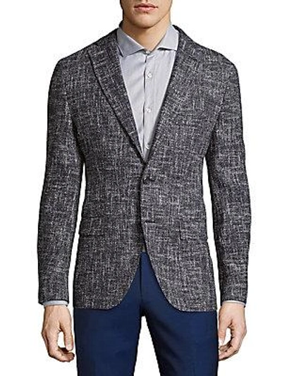 Hugo Boss T-hevan Sportcoat In Heathered Grey