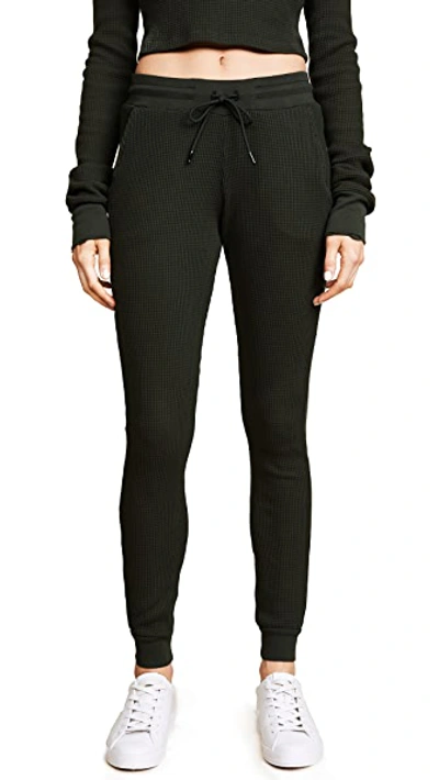 Cotton Citizen The Monaco Thermal Joggers In Jet Black