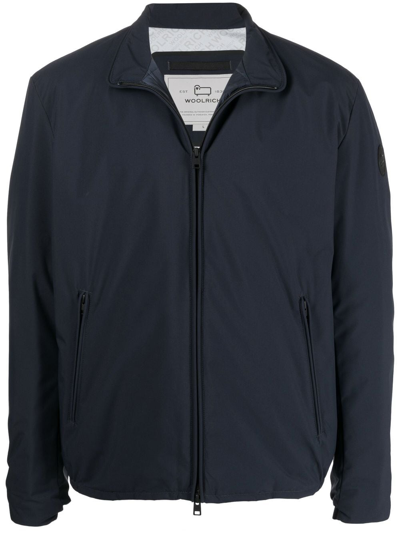 Woolrich Slim Fit Sailing Two Layer Jacket In Blue