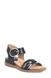 Söfft Bali Sandal In Black/ Black-white