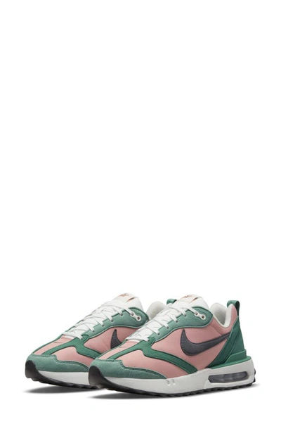 Nike Women's Air Max Dawn Casual Sneakers From Finish Line In Rust Pink,jade Glaze,summit White,iron Grey