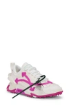 Off-white 45mm Odsy 2000 Mesh & Leather Sneakers In White,fuchsia