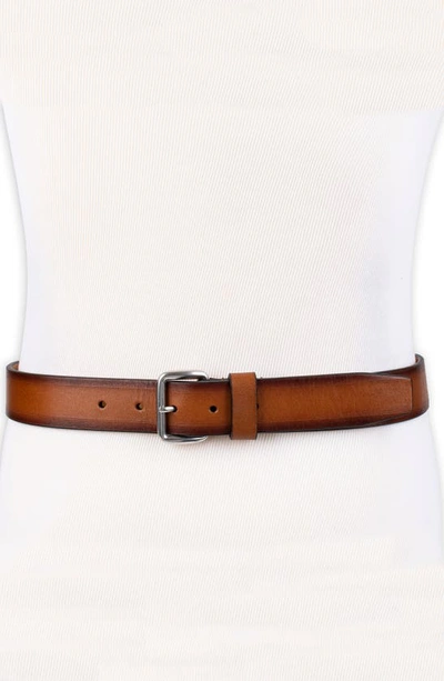 Cole Haan Wakefield Leather Belt In Tan