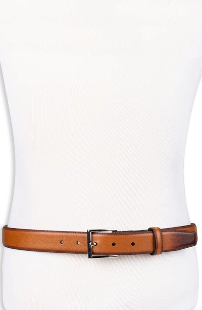 Cole Haan Harrison Leather Belt In Tan