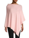 La Fiorentina Asymmetrical Poncho In Pink