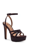 Jessica Simpson Balina Platform Sandal In Berrilicious Sparkles