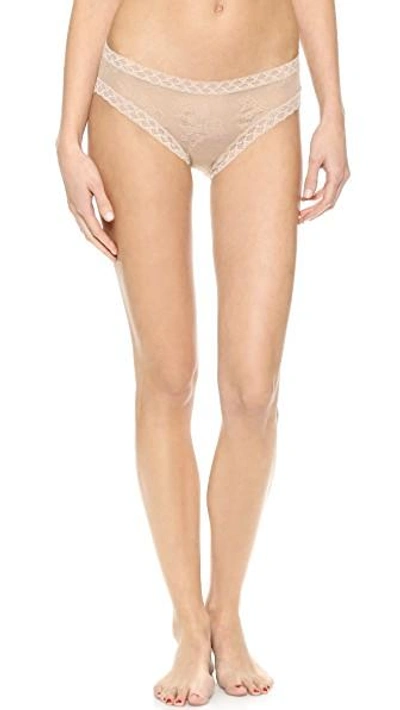 Natori Bliss Lace Girl Briefs In Cafe