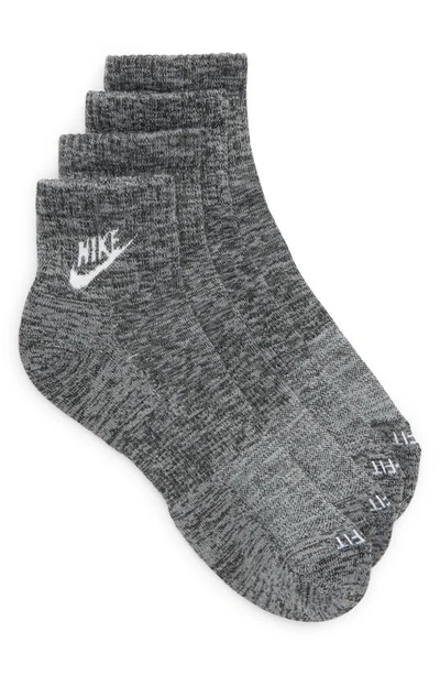 Nike Everyday Plus Cushioned Ankle Socks In Black