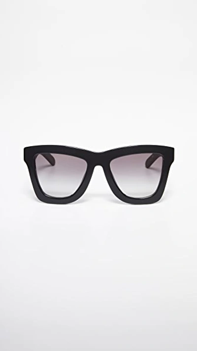 Valley Eyewear Db Sunglasses In Gloss Black/black
