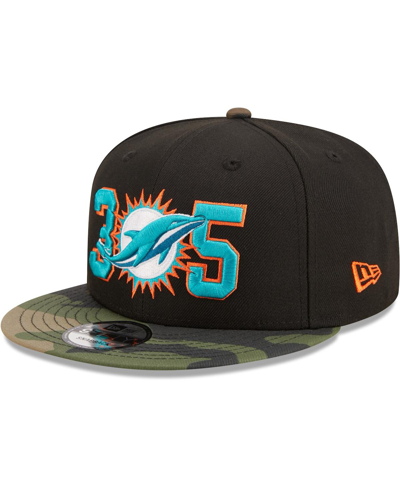 New Era Men's Black, Camo Miami Dolphins Three Zero Five 9fifty ...