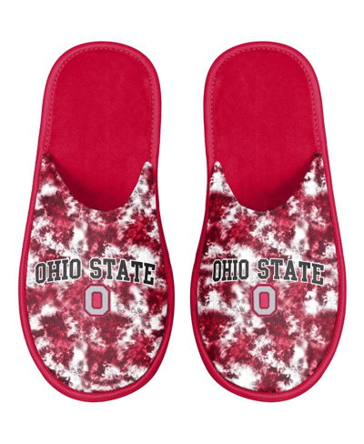 Foco Women's  Ohio State Buckeyes Iconic Logo Scuff Slippers In Red