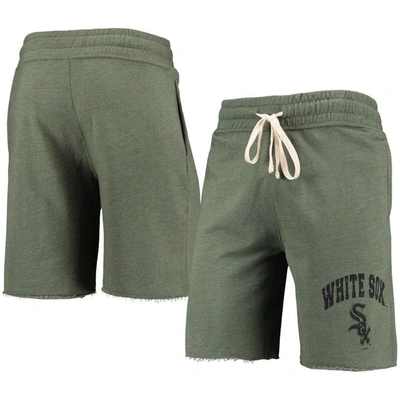Concepts Sport Heathered Olive Chicago White Sox Mainstream Tri-blend Shorts In Green
