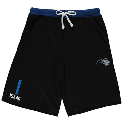 Profile Men's Jonathan Isaac Black Orlando Magic Big And Tall French Terry Name And Number Shorts