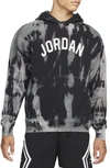 Jordan Tie Dye Graphic Hoodie In Grey