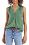 Vince Camuto Rumpled Satin Blouse In Lush Eden