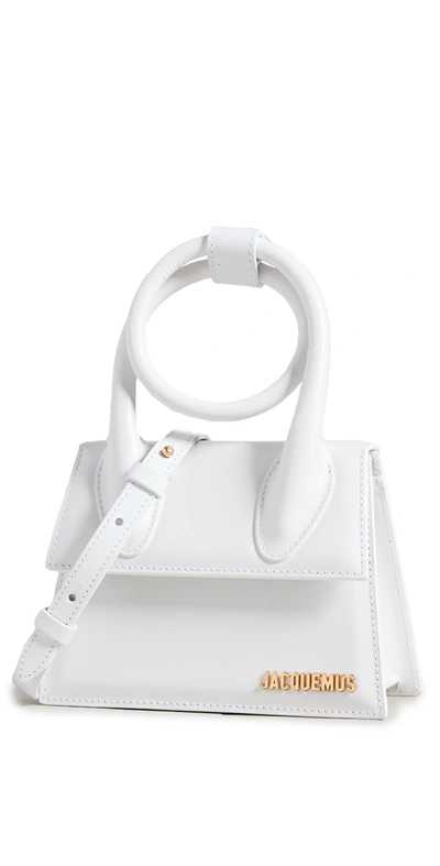 Jacquemus Le Chiquito Noeud Tote Bag In White