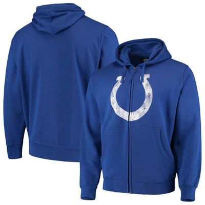Starter G-iii Sports By Carl Banks Royal Indianapolis Colts Primary Logo Full-zip Hoodie