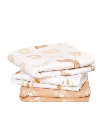 Aden + Anais Keep Rising Muslin Squares (set Of 3) In Multi