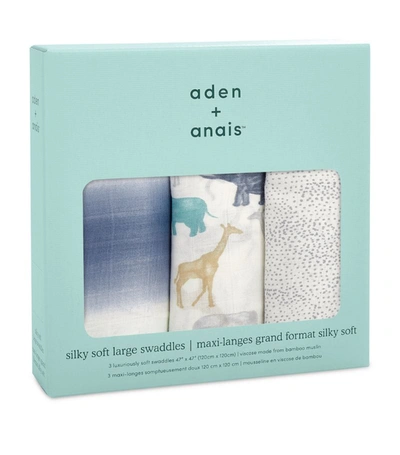 Aden + Anais Expedition Swaddles (set Of 3) In Green