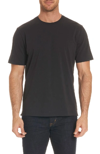 Robert Graham Clemons Silk-cotton-wool T-shirt In Black