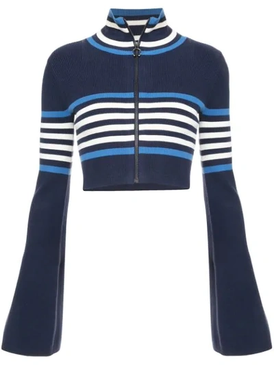 Fenty X Puma Cropped Turtleneck Sweater In Blue ModeSens