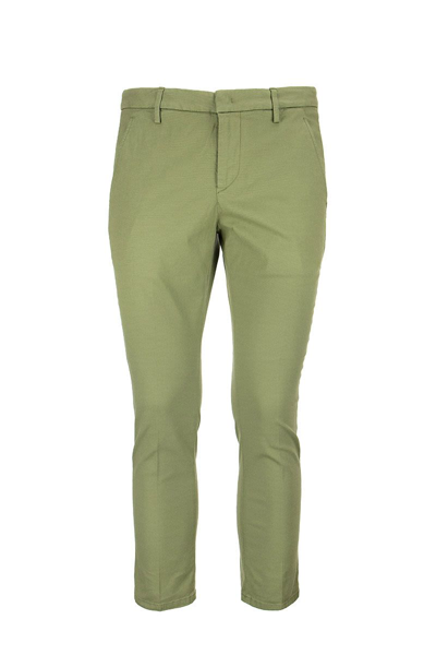 Dondup Alfredo - Cotton Slim-fit Trousers In Green