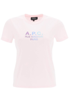 Apc Jenny T-shirt In Rose-pink Cotton