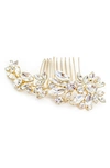 Brides And Hairpins Cameo Comb In Gold