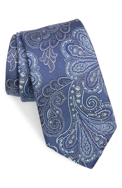 Nordstrom Gena Paisley Silk Tie In Navy