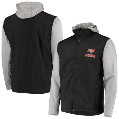 Dunbrooke Men's  Black, Gray Tampa Bay Buccaneers Alpha Full-zip Jacket In Black,gray