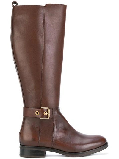 Tommy Hilfiger Knee High Boots In Brown