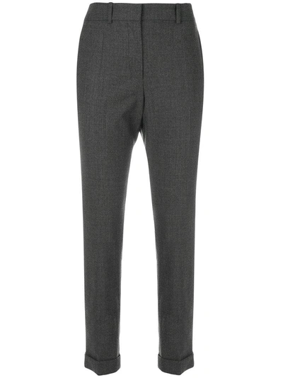 Paule Ka Slim High Waist Trousers - Grey