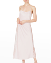 Rya Collection Darling Satin & Lace Nightgown In Petal Pink