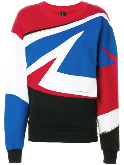 Alexandre Vauthier Colour Block Sweatshirt In Multicolour