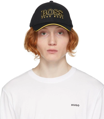 Hugo Boss Embroidered-logo Baseball Cap In Black | ModeSens