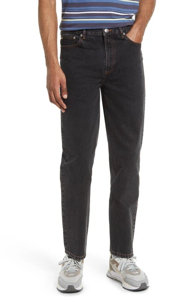 A.p.c. Martin Nonstretch Straight Leg Jeans In Black