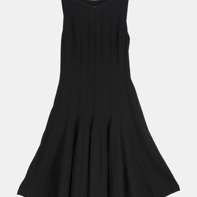 Akris Paneled Wool-blend Mini Dress In Black