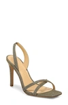 Veronica Beard Analita Slingback Sandal In Silver/ Gold