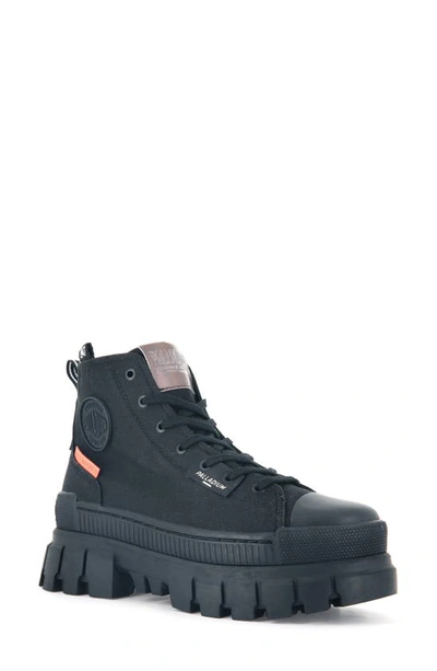 Palladium Revolt Platform Sneaker In Black/ Black