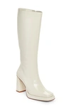 Jeffrey Campbell Maximal Knee High Boot In Ivory