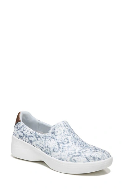 Bzees Easy Going Slip-on Sneaker In Blue Print Fabric