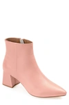 Journee Signature Tabbie Pointed Toe Bootie In Blush