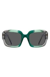 Marc Jacobs 59mm Rectangle Sunglasses In Green Grey / Grey