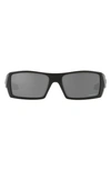 Oakley Gascan 60mm Polarized Sunglasses In Mat Black/ Prizm Black